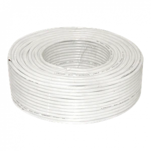 Cable Eléctrico Blanco PVC RVV 3x1,0mm² 8-10A AWG17 100m