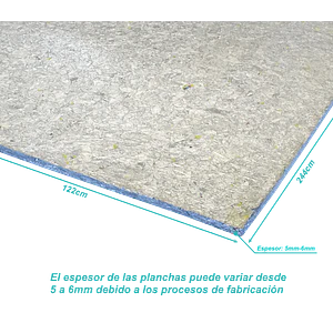 TECAPLAK 5mm-6mm impermeable Polialuminio Reciclado 1,22x2,44m Plancha