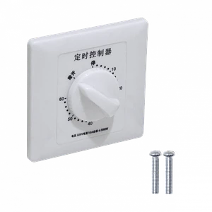 Temporizador Mecánico 60 Minutos 86x86mm 220VAC 10A 2000W