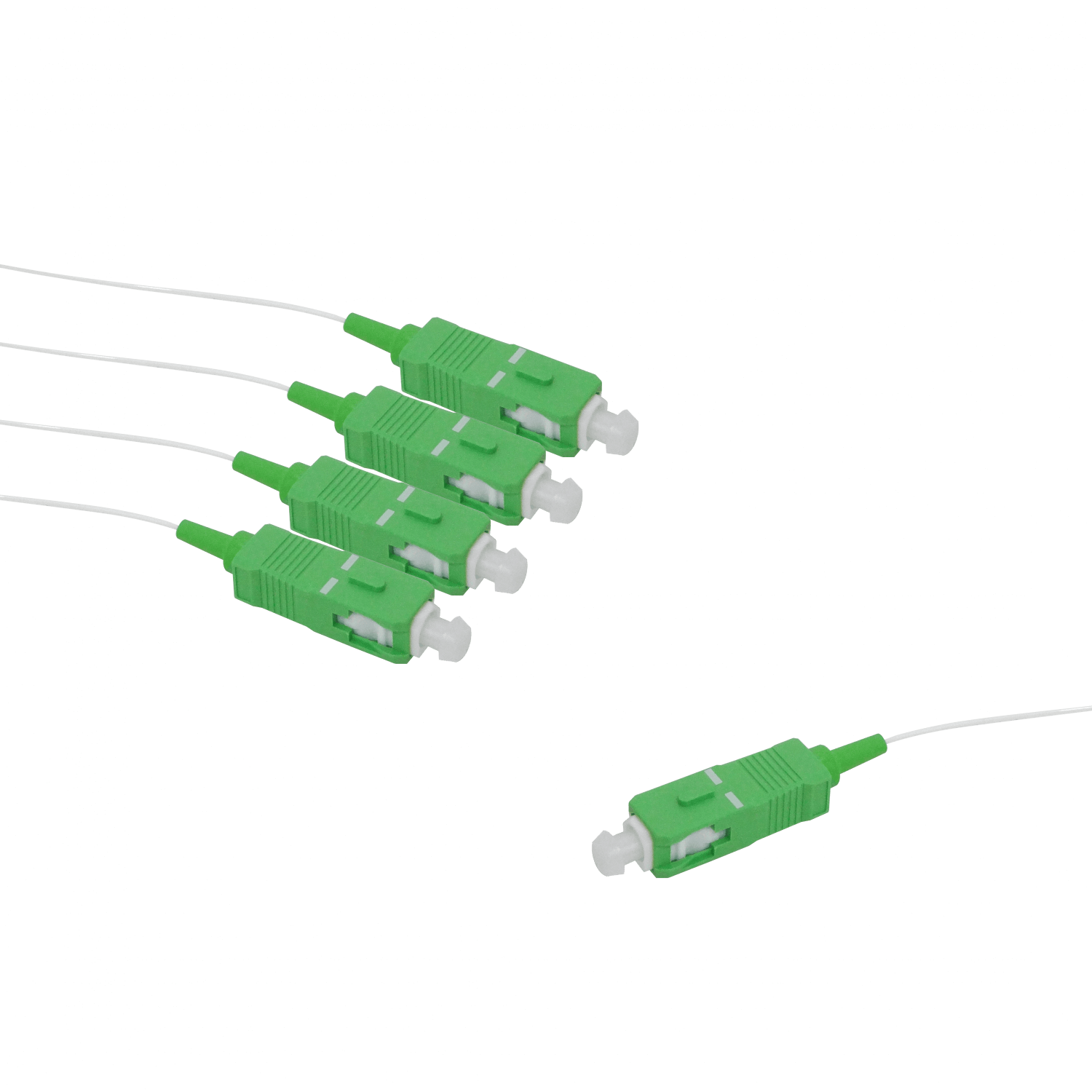 Divisor GPON 1x4 SC/APC, 3m (150cm+150cm), Rango 1260-1650nm, Exterior, Ubiquiti UF-SPLITTER-4 3