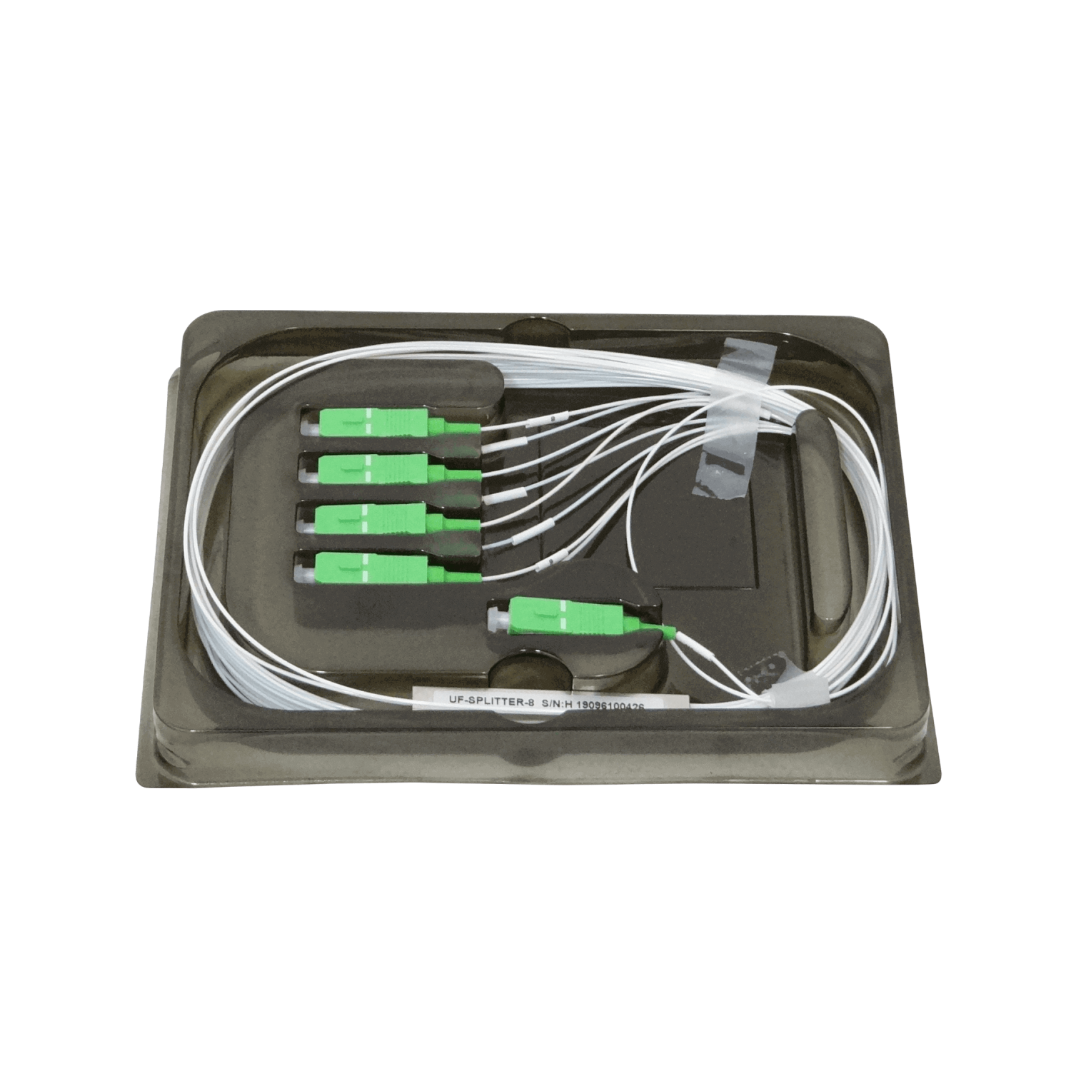 Divisor GPON 1x8 SC/APC, 3m (150cm+150cm), Rango 1260-1650nm, Exterior, Ubiquiti UF-SPLITTER-8 1