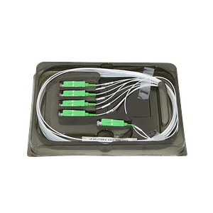 Divisor GPON 1x8 SC/APC, 3m (150cm+150cm), Rango 1260-1650nm, Exterior, Ubiquiti UF-SPLITTER-8