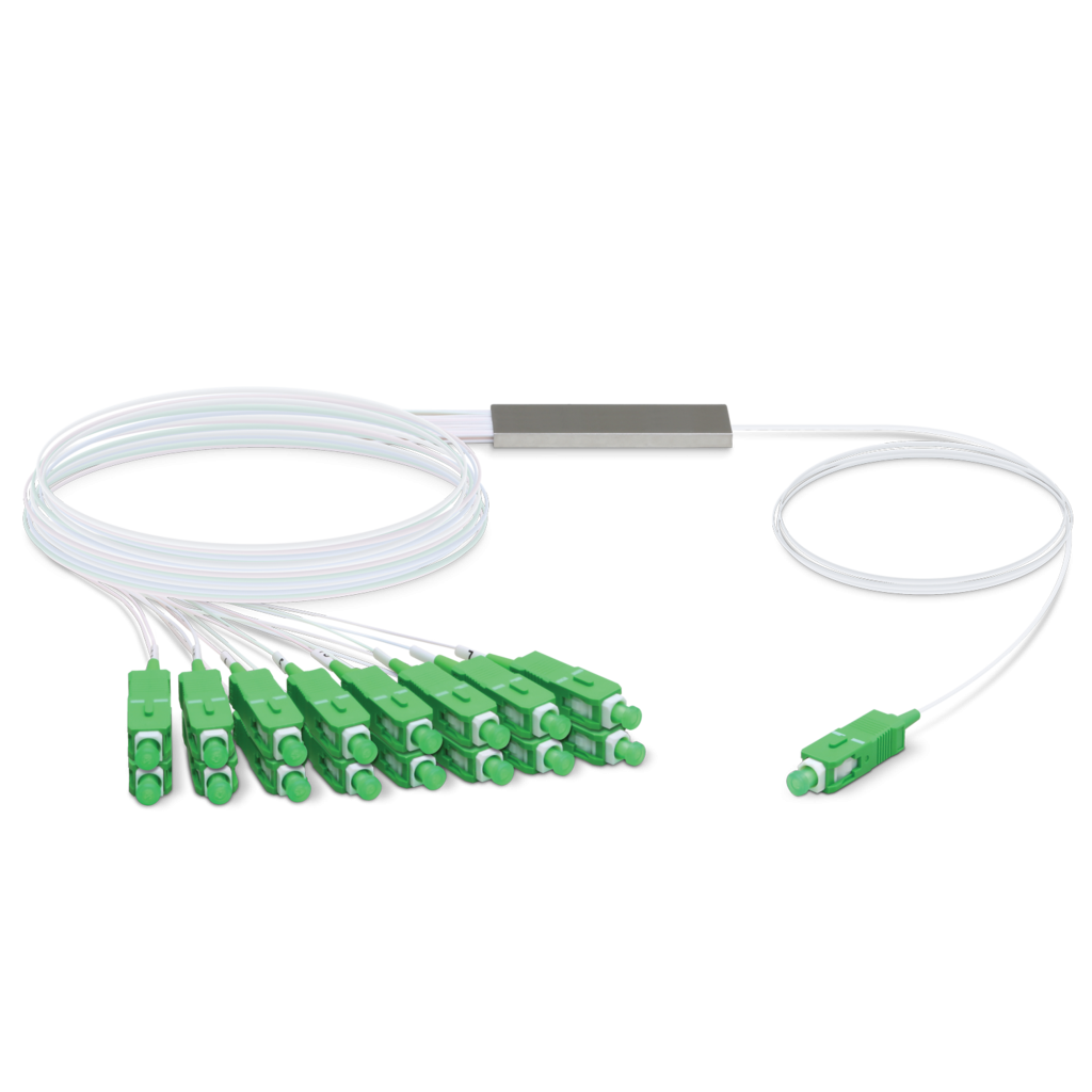 Divisor GPON 1x16 SC/APC, 3m (150cm+150cm), Rango 1260-1650nm, Exterior, Ubiquiti UF-SPLITTER-16 3