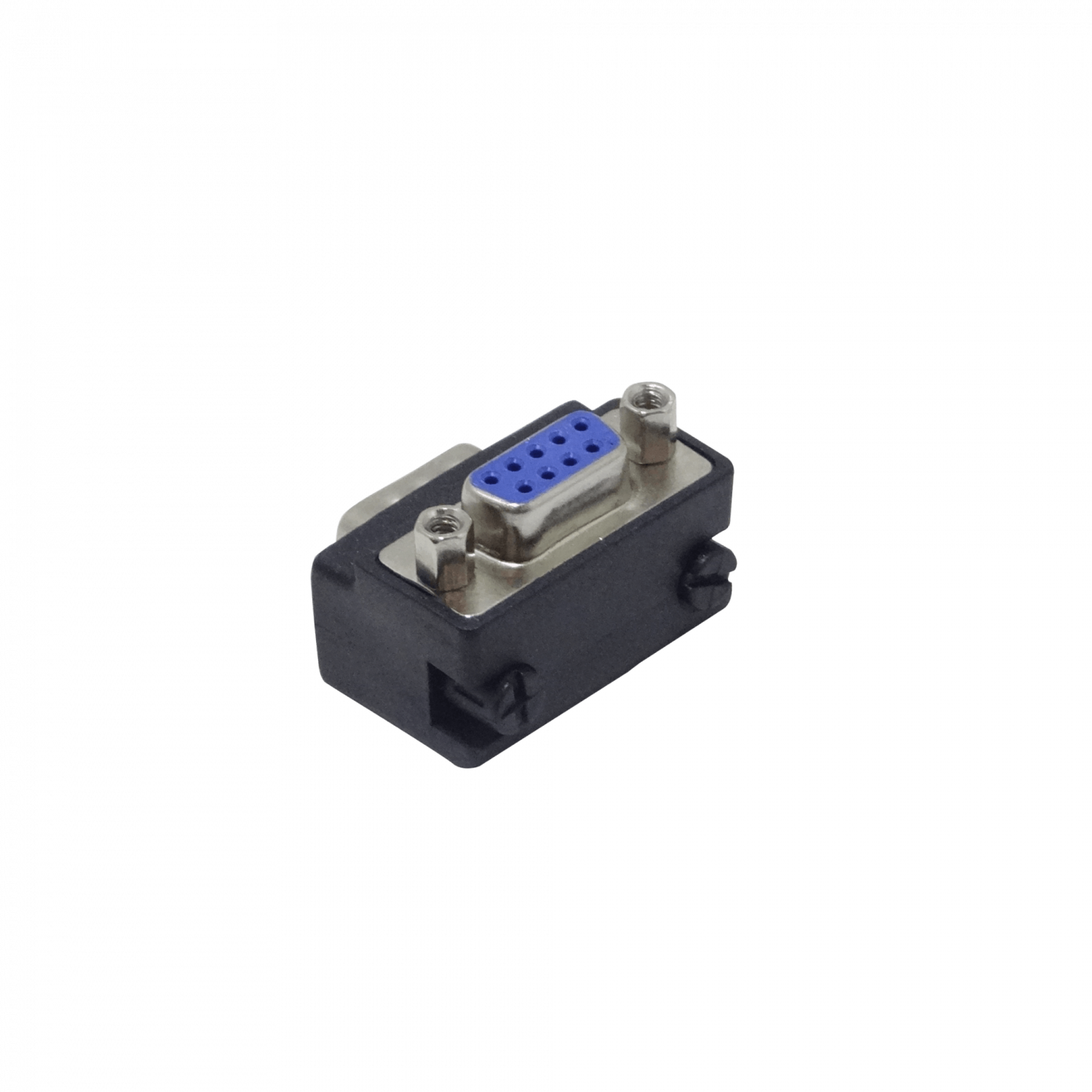 Conector Angular Serial Macho-Hembra DB9 sin-Cable DE-09/HM Vertical-A 1