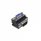 Conector Angular Serial Macho-Hembra DB9 sin-Cable DE-09/HM Vertical-A - Miniatura 2