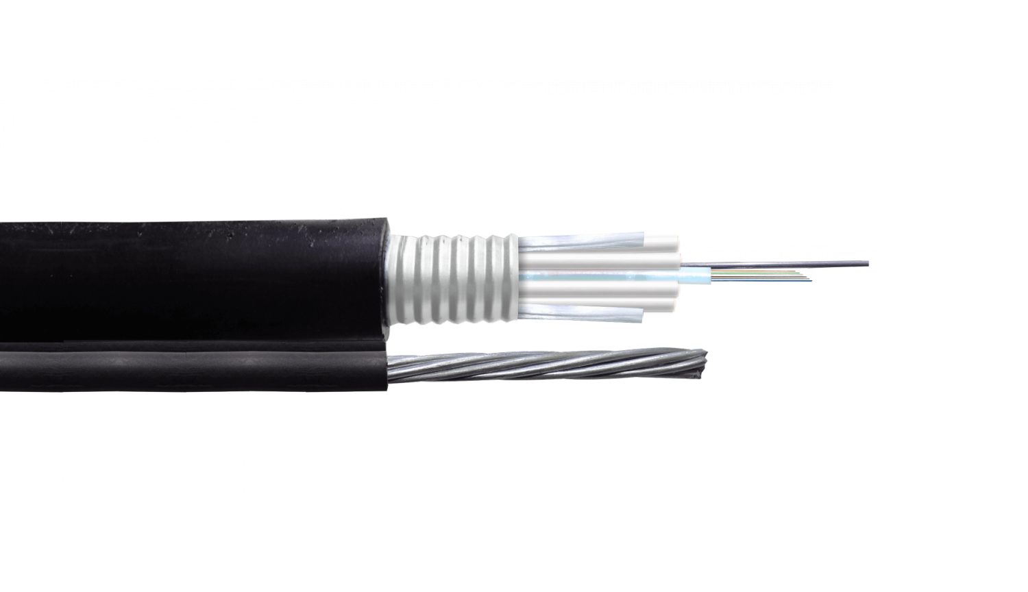 Cable de Fibra Óptica Monomodo 6 Fibras G652D Figura 8 Exterior con Portante - CFS86 1
