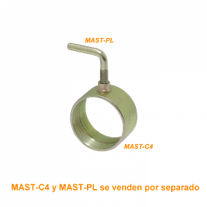 Base para tubo de 51mm req/MAST-PL Fijacion Mastil Telescopico