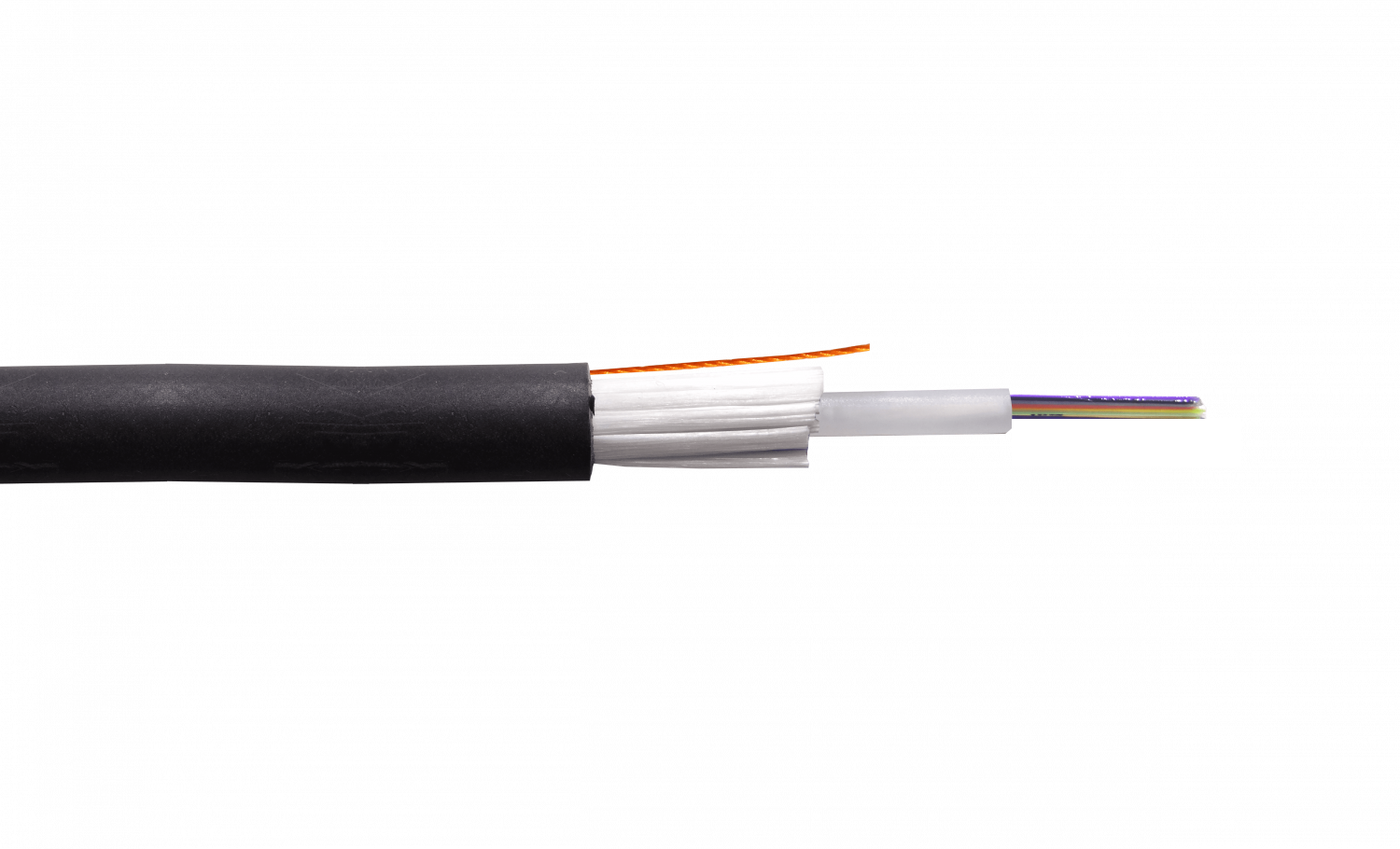 Cable de Fibra Óptica Monomodo 6 Fibras G652D Exterior PE 6mm - CFSH6 1