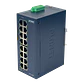 PLANET 16-100 Switch Industrial Riel-DIN no-Admin req/12-48VDC/24VAC - Miniatura 2