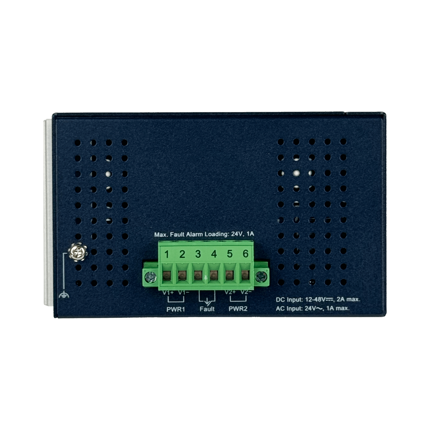 PLANET 16-100 Switch Industrial Riel-DIN no-Admin req/12-48VDC/24VAC 5