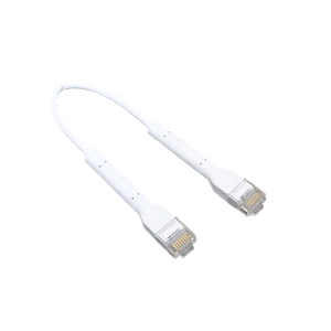 Cable Patch Cat6 Ubiquiti RJ45 Blanco 10cm Compacto