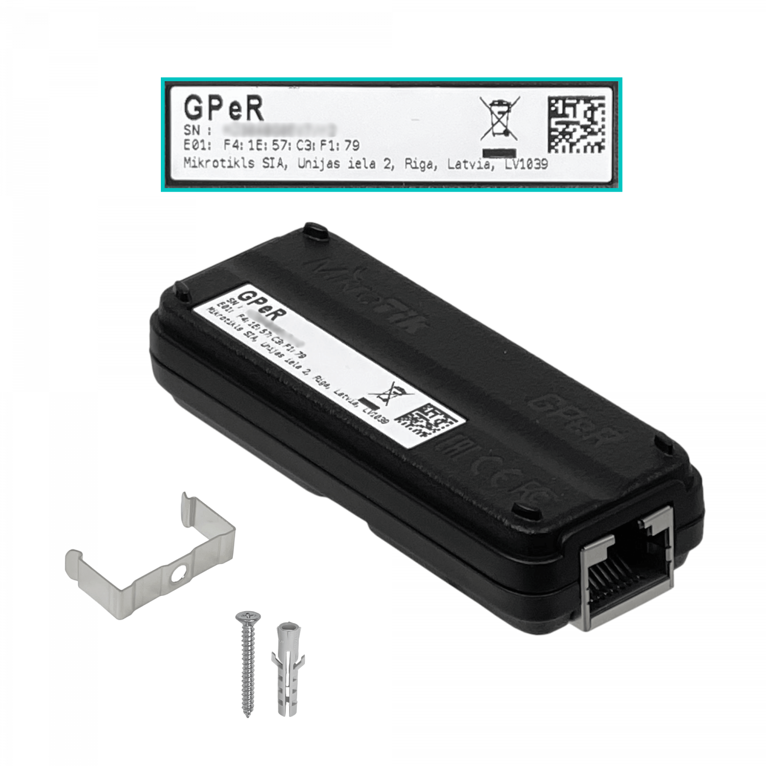 Extensor Ethernet MikroTik GPeR - Hasta 1.5 km, PoE Pasivo 3