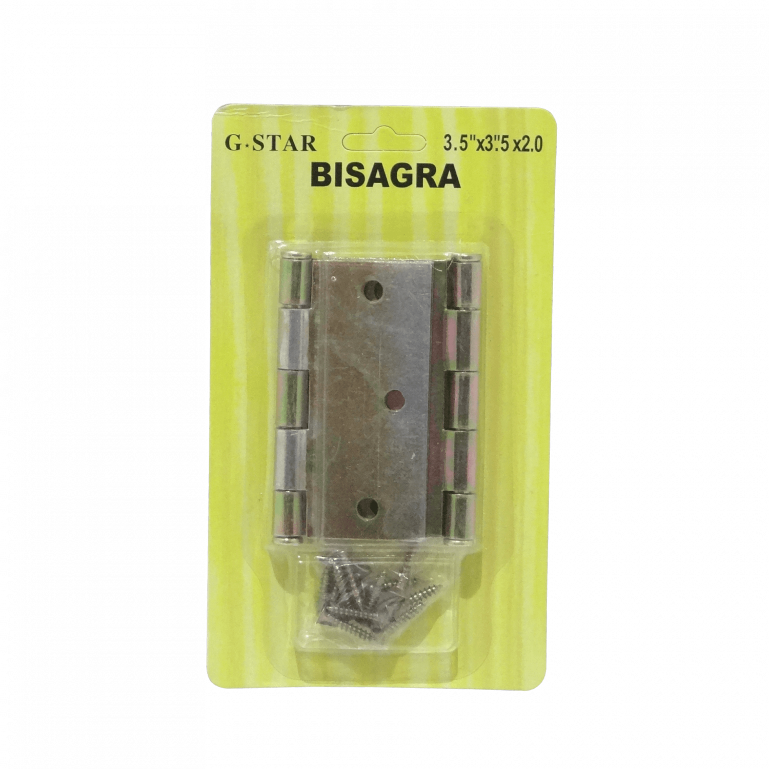 2-Bisagras 3,5x3,5-Pulg x2,0 3-Tornillos inc-12-Tornillos 89x89mm 2