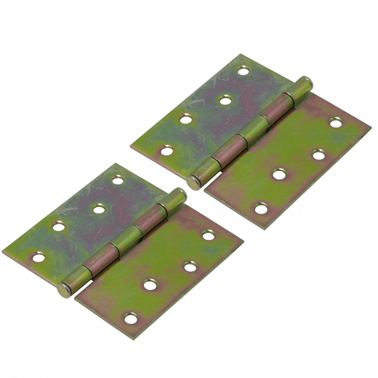 2-Bisagras 4x4-Pulg x2,0 4-Tornillos inc-16-Tornillos 102x102mm 2
