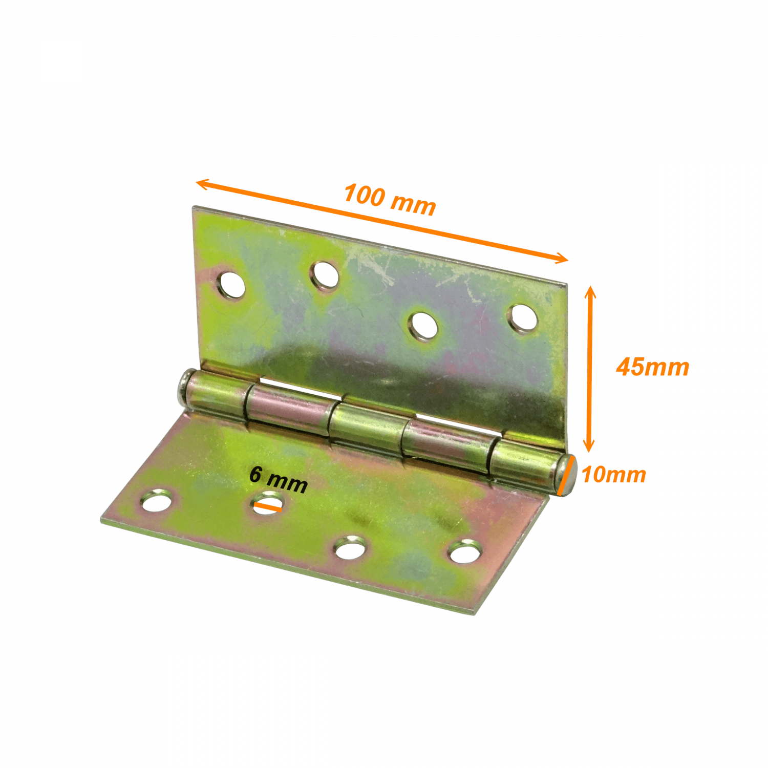 2-Bisagras 4x4-Pulg x2,0 4-Tornillos inc-16-Tornillos 102x102mm 3