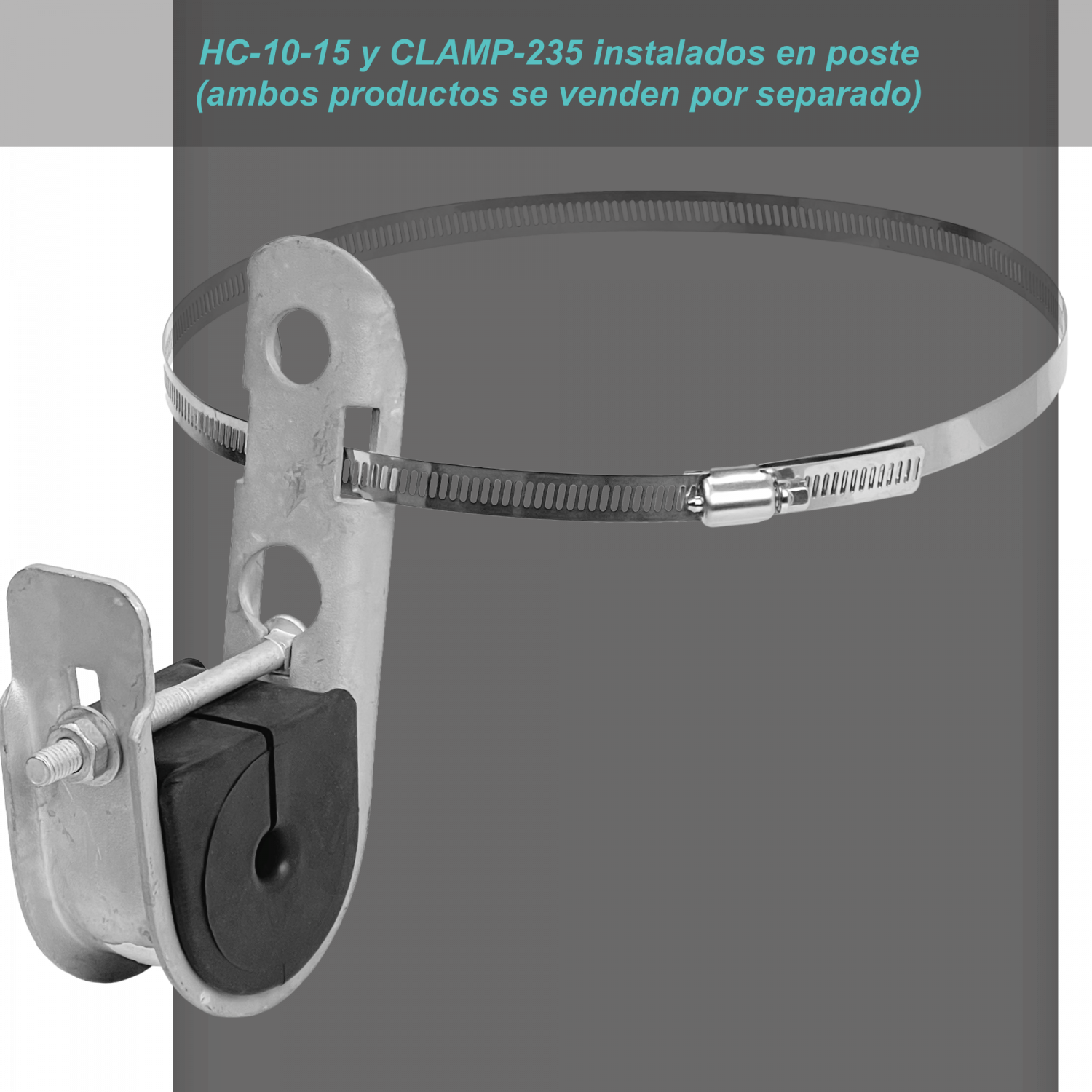 Abrazadera de suspension de gancho tipo J 10-15mm req-Fleje 1
