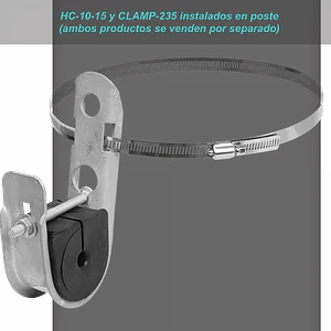 Abrazadera de suspension de gancho tipo J 10-15mm req-Fleje