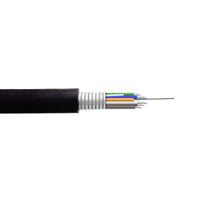 Cable de Fibra Óptica OM3 24 Fibras Multimodo GYTS con Armadura Metálica para Exterior - CF3624