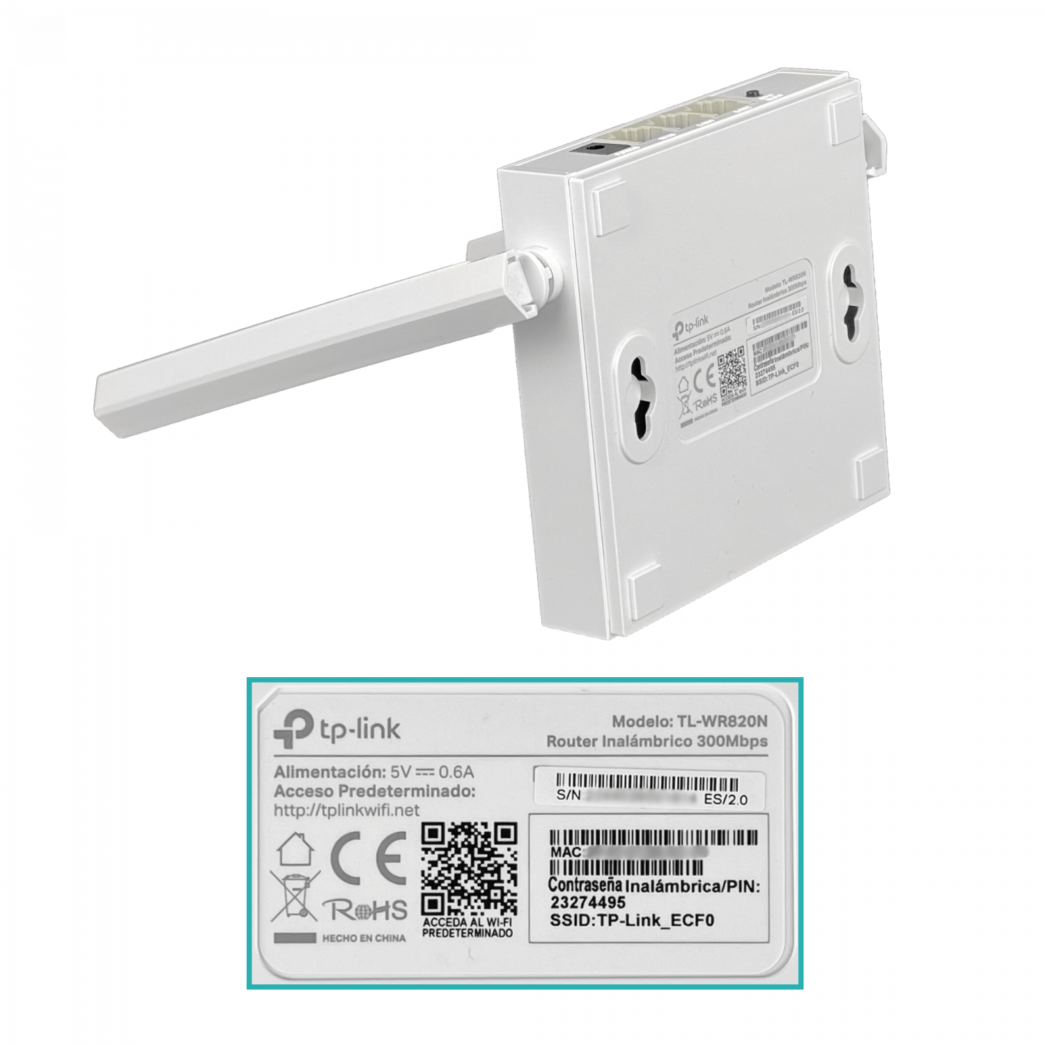 Router TP-Link TL-WR820N - 300 Mbps, Multimodo WiFi, Antenas: 2 fijas de 5 dBi 4
