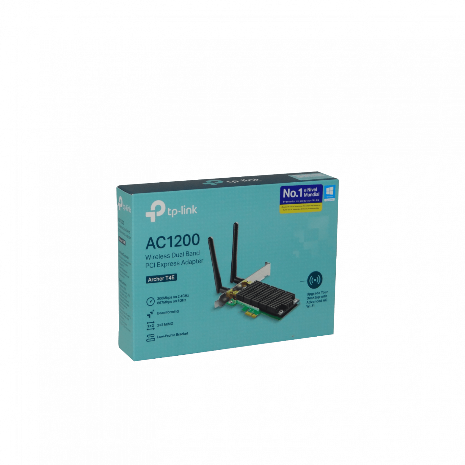 Tarjeta de Red Wi Fi PCIe TP-Link Archer T4E AC1200, Banda Dual 802.11ac, Beamforming, 2×2 MIMO 2