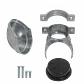 Tapa superior Linkchip EMT40 CAP 40mm 38 a 45mm con 5 salidas para conduit EMT - Miniatura 2