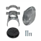 Tapa superior Linkchip EMT50 CAP 50mm 45 a 52mm con 5 salidas para conduit EMT - Miniatura 3
