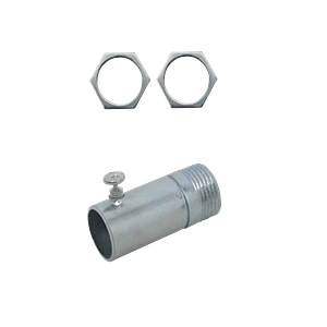 16mm Acero Zincado Salida Caja c/Hilo para Conduit Rigido Metalico