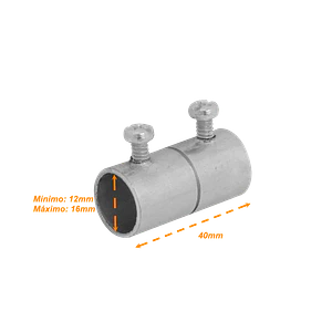 16mm Acero Zincado Union para Conduit Rigido Metalico