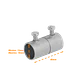 16mm Acero Zincado Union para Conduit Rigido Metalico - Miniatura 1