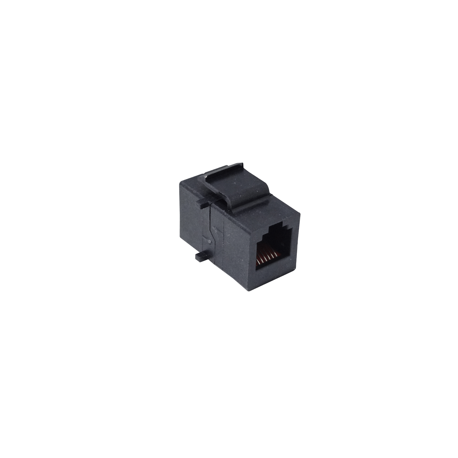 Negro 6P6C UTP Copla RJ12-RJ12 Keystone Feedthrough RJ25-RJ25 1