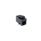 Negro 6P6C UTP Copla RJ12-RJ12 Keystone Feedthrough RJ25-RJ25 - Miniatura 2