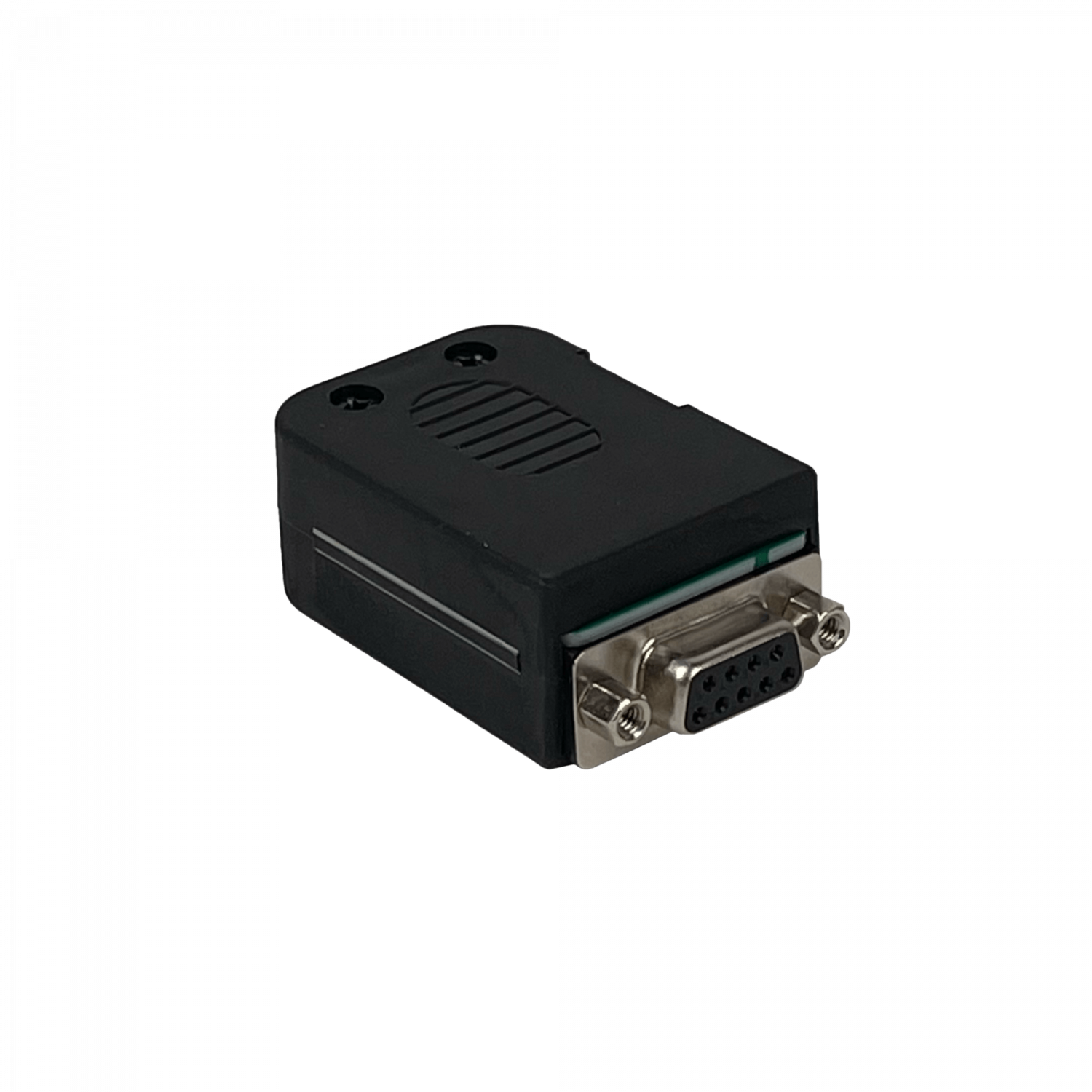 Conector Volante DB9-H DGB9F Hembra DE-09, Terminal Regleta Atornillable, con Tapa Plástica 6