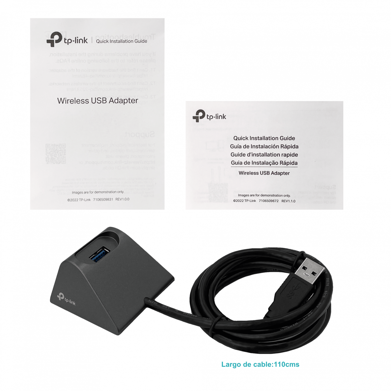 Adaptador USB TP-Link Archer TX20UH Wi-Fi 6 AX1800 con antenas externas y doble banda 3
