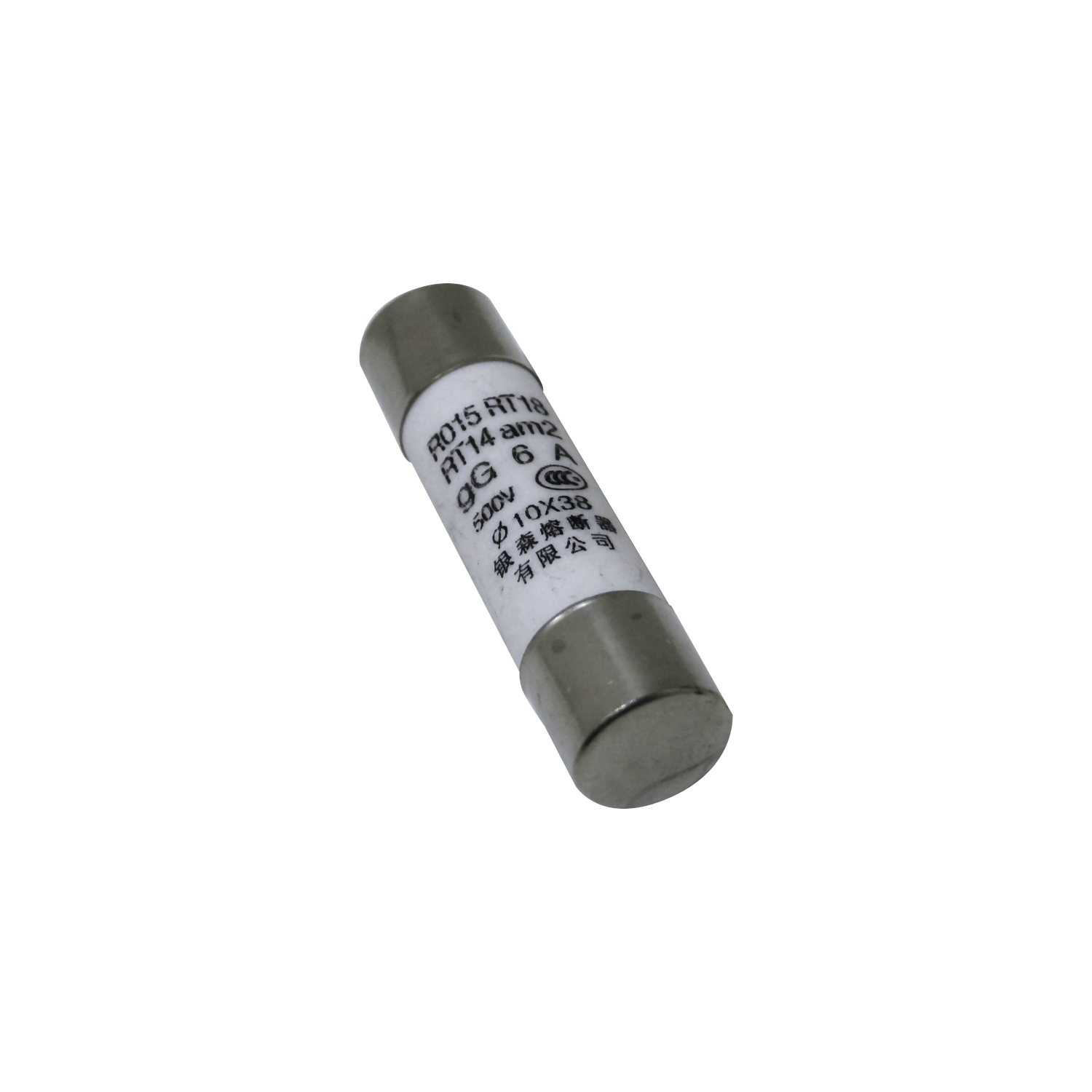 6A 10x38mm2 500V 50KA Fusible Cilindrico 36mm-Largo 9,5mm-Diametro 2