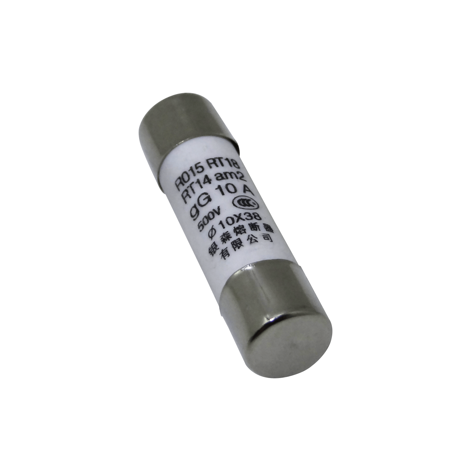 10A 10x38mm2 500V 50KA Fusible Cilindrico 36mm-Largo 9,5mm-Diametro 2