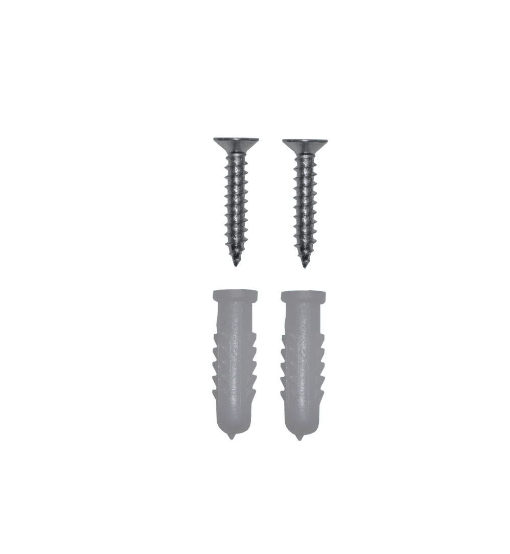 2-Tornillos 2-Tarugos 6mm Plastico 6x25mm 1