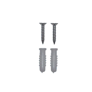 2-Tornillos 2-Tarugos 6mm Plastico 6x25mm