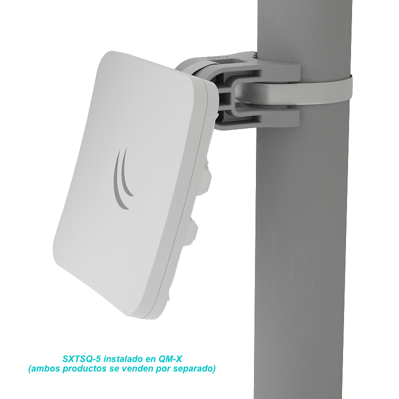 Soporte de Montaje en Poste MikroTik quickMOUNT-X para Dispositivos SXTsq y DISC 5 2