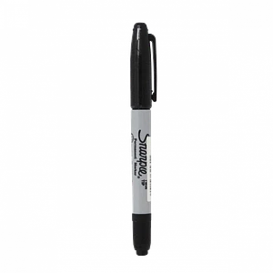 SHARPIE Twin Tip Negro Permanente Marcador Plumon unidad 1805635