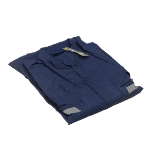 Overol Poplin Cintas-Reflectantes Poliester XXL Azul 50/52 Alt180cm 