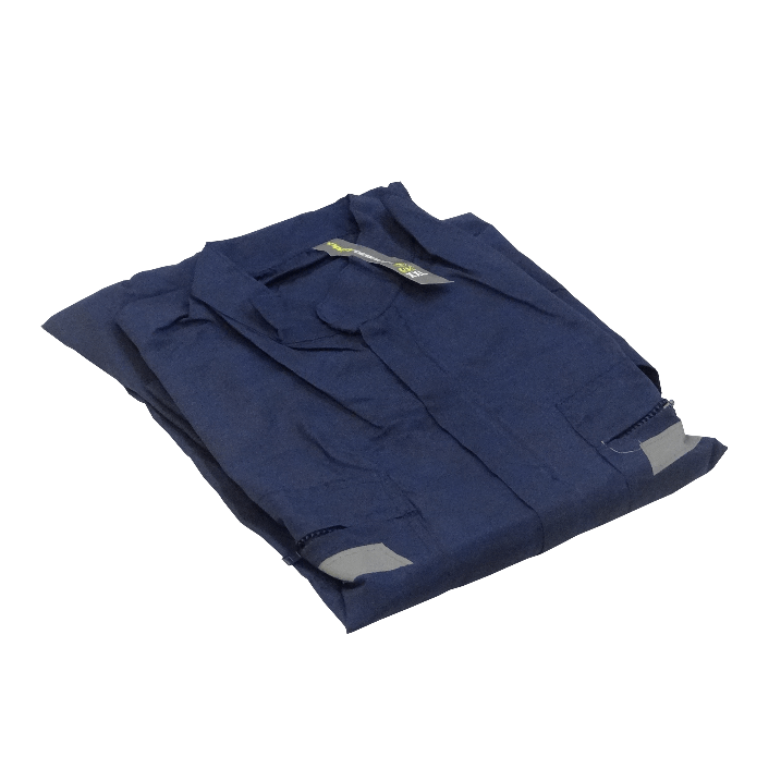 Overol Poplin Cintas-Reflectantes Poliester XXL Azul 50/52 Alt180cm  1