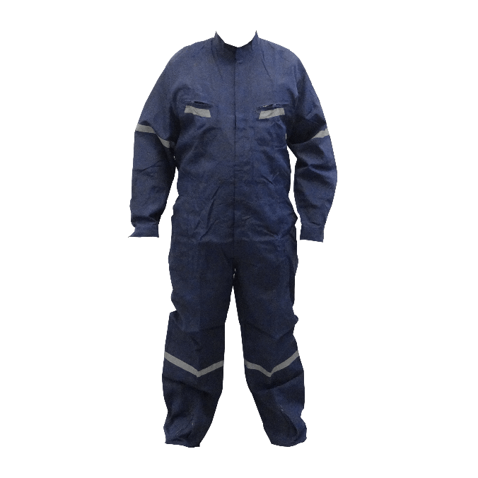 Overol Poplin Cintas-Reflectantes Poliester XXL Azul 50/52 Alt180cm  2