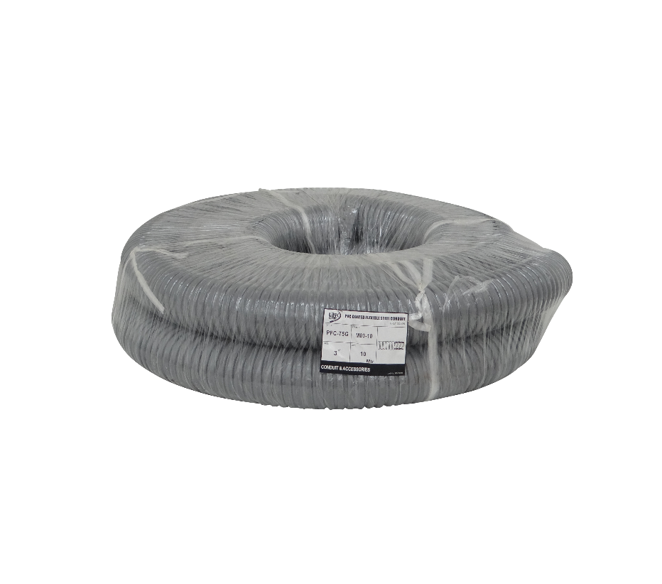 3-Pulg Rollo-10mts Conduit Flexible Metalico Cubierto-PVC 86mm 1