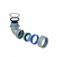 Metalico 32mm Codo Prensa Estopa para Flexible Aislacion IP65 - Miniatura 2