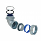 Metalico 40mm Codo Prensa Estopa para Flexible Aislacion IP65 - Miniatura 4