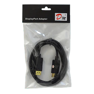 Cable DisplayPort Macho a Macho, 1.8 Metros, Negro