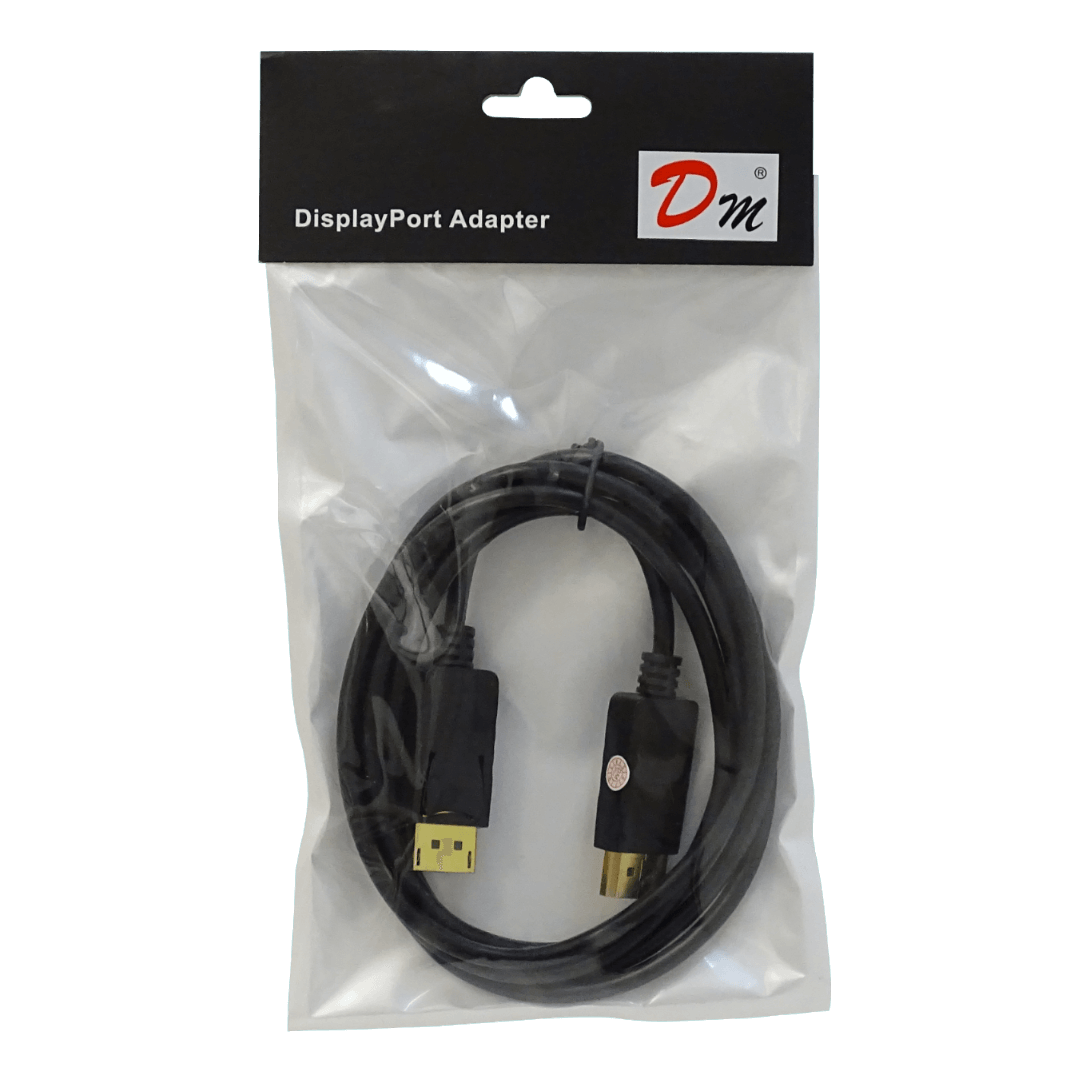Cable DisplayPort Macho a Macho, 1.8 Metros, Negro 1