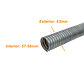 Solo-Metal 63mm Rollo-20mts Conduit Flexible Diametros ext/int 63/57mm - Miniatura 1