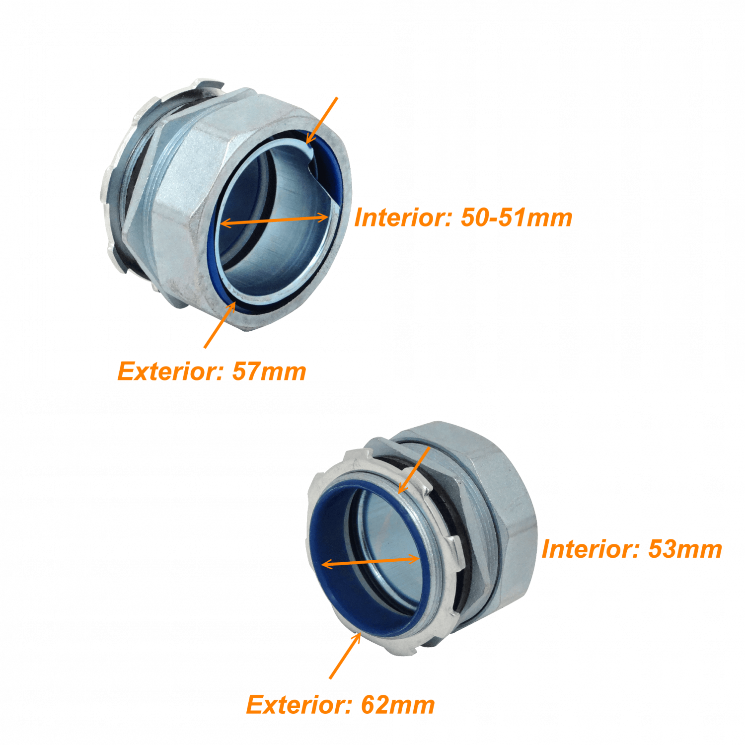 Metalico 63mm Prensa Estopa para Flexible Aislacion IP65 1