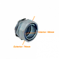 Metalico 63mm Prensa Estopa para Flexible Aislacion IP65 - Miniatura 3